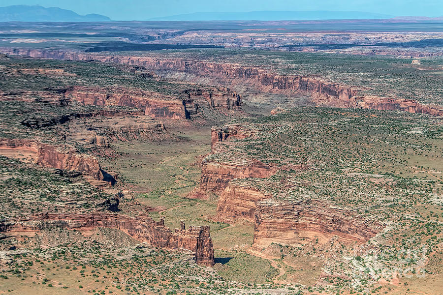 Hell Roaring Canyon Utah Aerial Photograph by David Oppenheimer