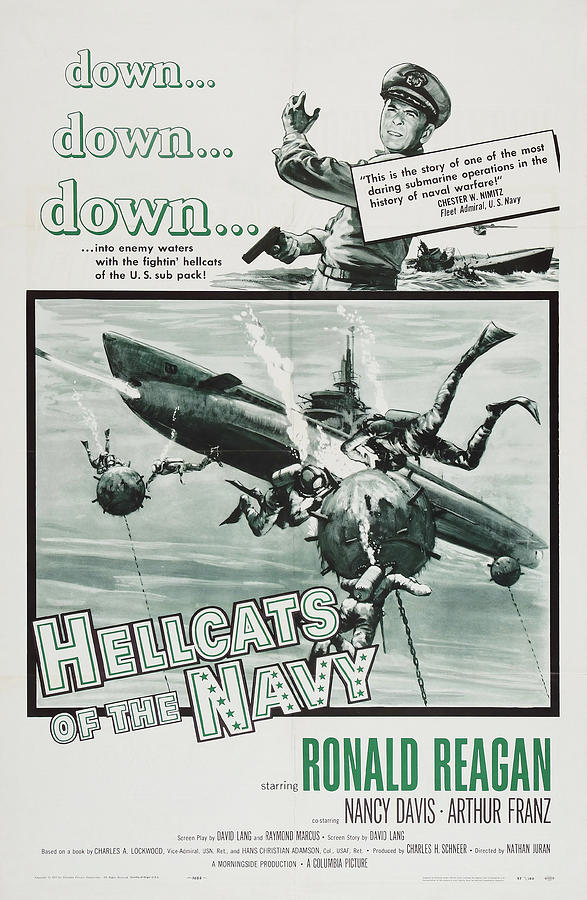 hellcats Of The Navy, With Ronald Reagan And Nancy Davis, 1957 Mixed Media