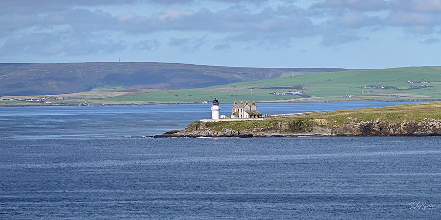 Helliar Holm Lighthouse In Scotland Photograph by Steven Sparks - Fine ...