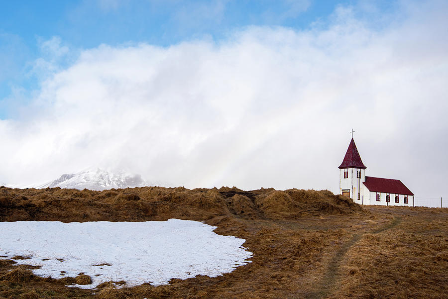Hellnar church in Snaefellsnes peninsula at Western Iceland. Photograph by Michalakis Ppalis