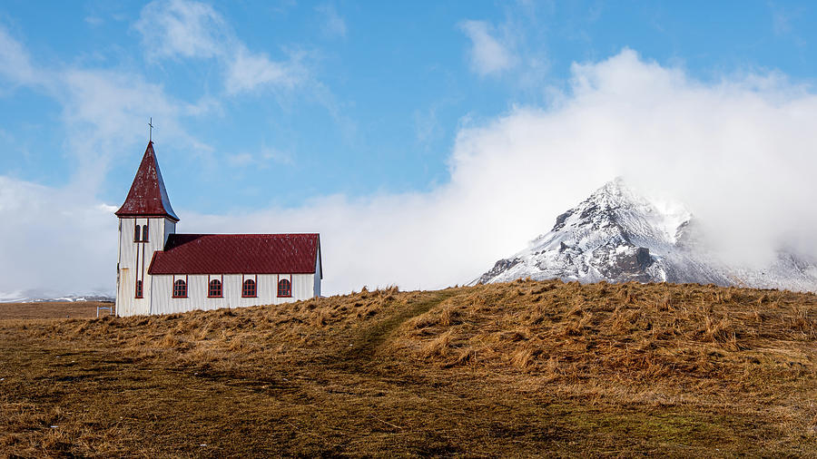 Hellnar church in Snaefellsnes peninsula of Western Iceland. Photograph by Michalakis Ppalis