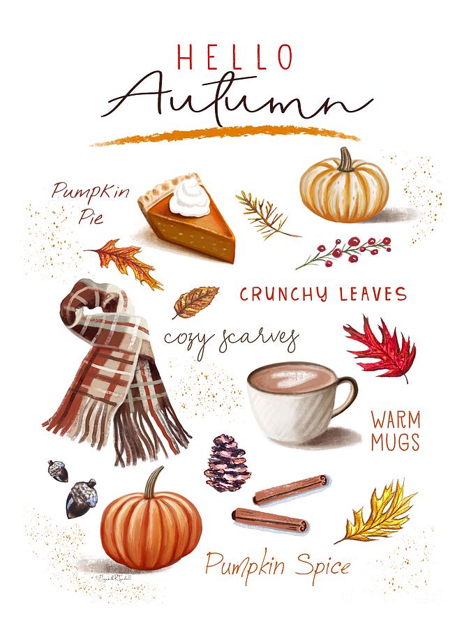 Hello Autumn Painting by Elizabeth Robinette Tyndall - Fine Art America