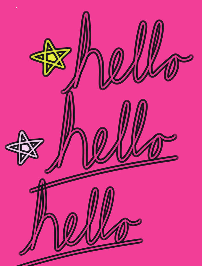 Hello Hello Hello Digital Art by Ashley Rice