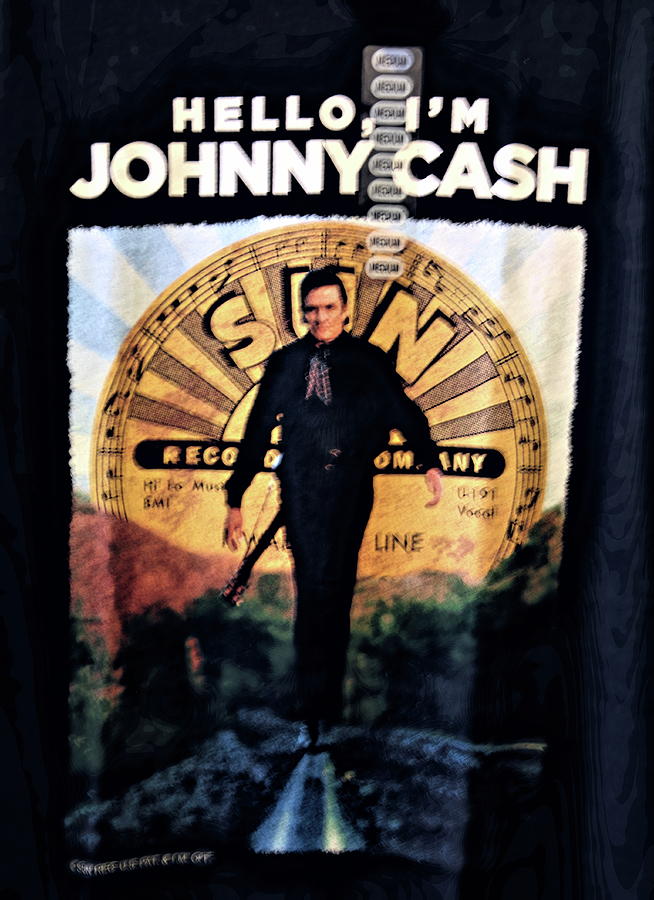 Hello Im Johnny Cash Memphis Tennessee  Digital Art by Chuck Kuhn