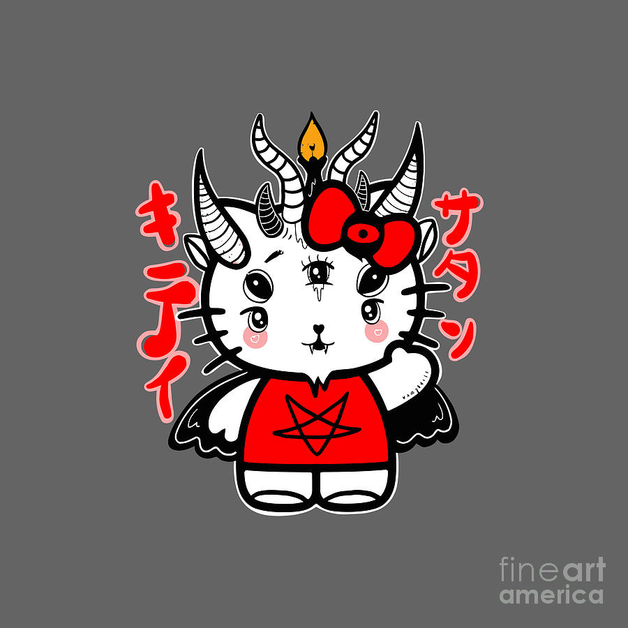 Hello Kitty Cute Drawing by Nilam Farida - Pixels