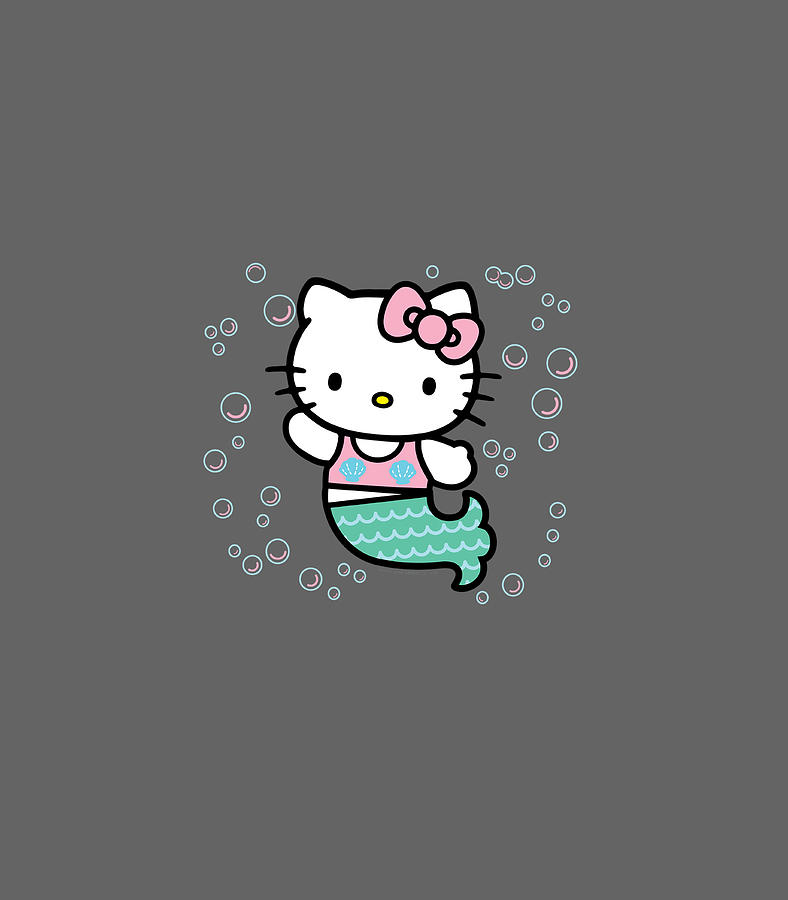 Hello Kitty Mermaid Digital Art by Torix India - Pixels