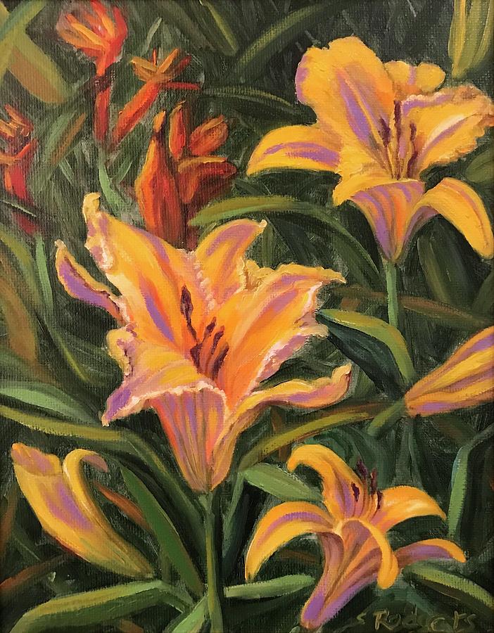 Hello Spring Painting by Sherrell Rodgers