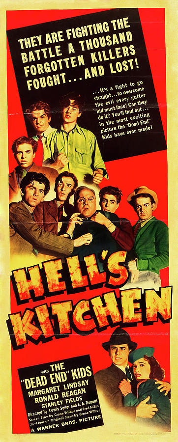 Vintage Mixed Media - Hells Kitchen, with Ronald Reagan, 1939 by Movie World Posters