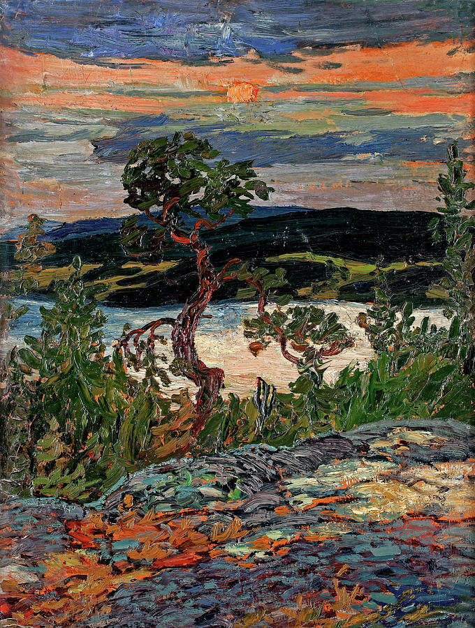 Helmer Osslund 1866 1938  Afton i Angerm V skargard Painting by Artistic Rifki