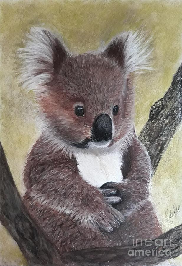 Sweet koala Painting by Cybele Chaves