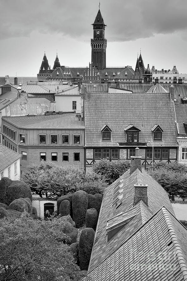 Helsingborg Elevated View Across Town Photograph by Antony McAulay