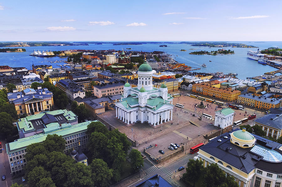 Helsinki aerial, Finland Photograph by Pawel.gaul
