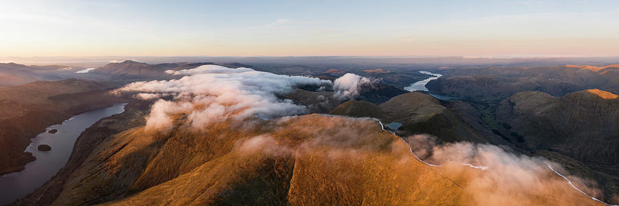Helvellyn Aerial Lake District Photograph by Sonny Ryse