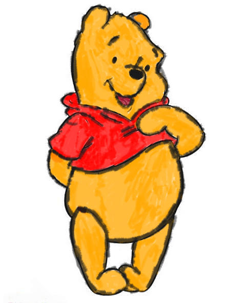 Winnie the Pooh Digital Art by Yousef Ahmed - Pixels