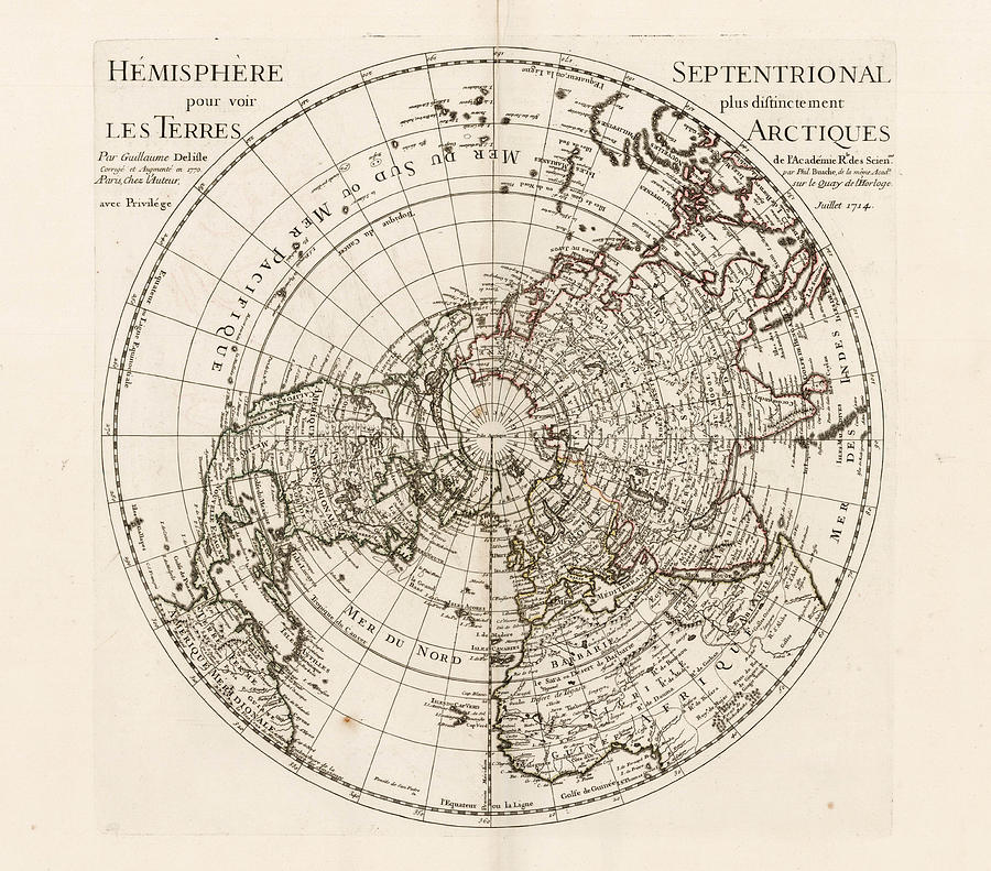 Hemisphere Septentrional pour voir plus distinctement Les Terres ...