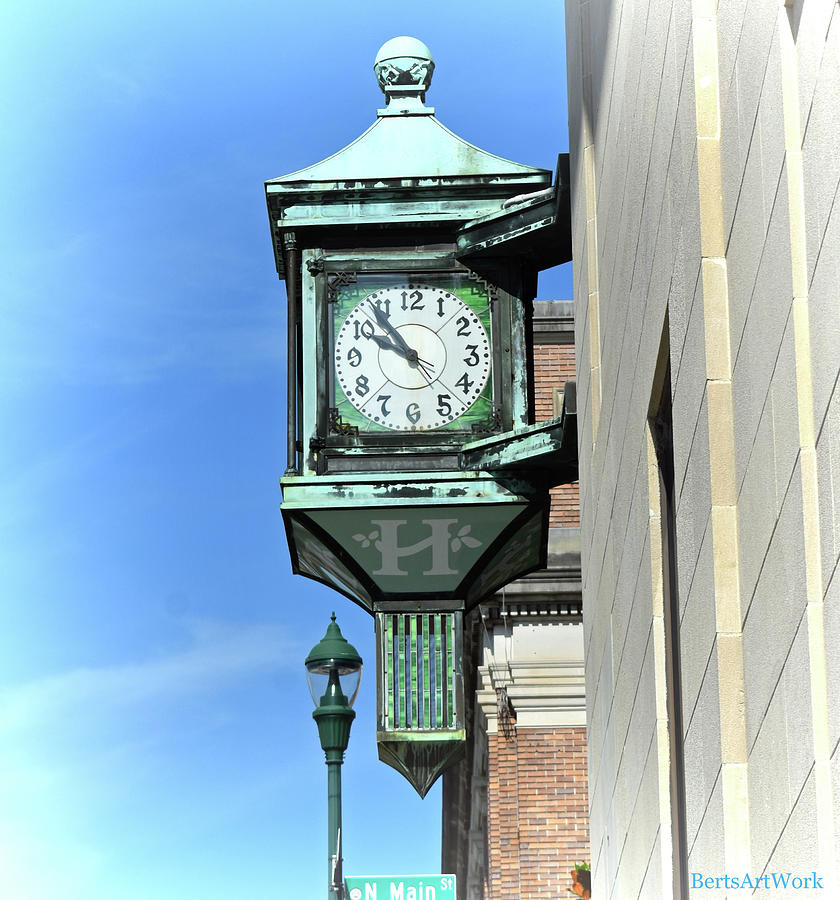 Hendersonville Clock Photograph by Roberta Byram