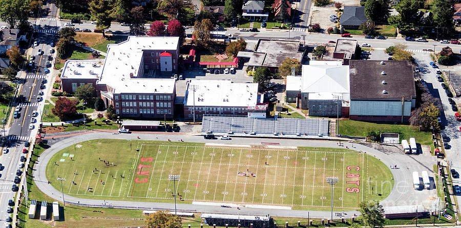 Hendersonville High School Aerial View Photograph by David Oppenheimer