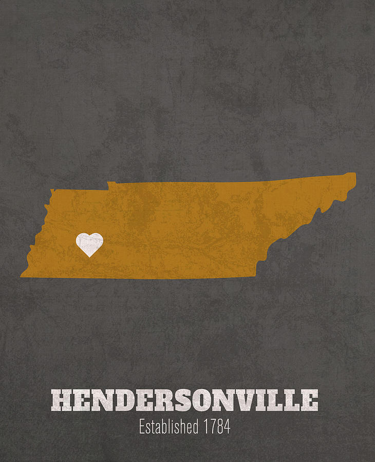 Hendersonville Tennessee City Map Founded 1784 Vanderbilt University   Hendersonville Tennessee City Map Founded 1784 Vanderbilt University Color Palette Design Turnpike 