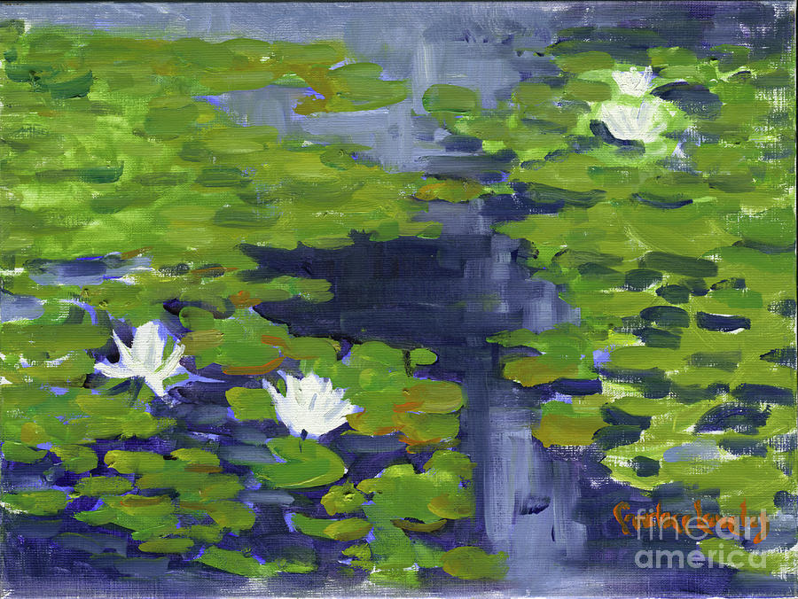 Hendersonville Water Lilies Painting by Candace Lovely
