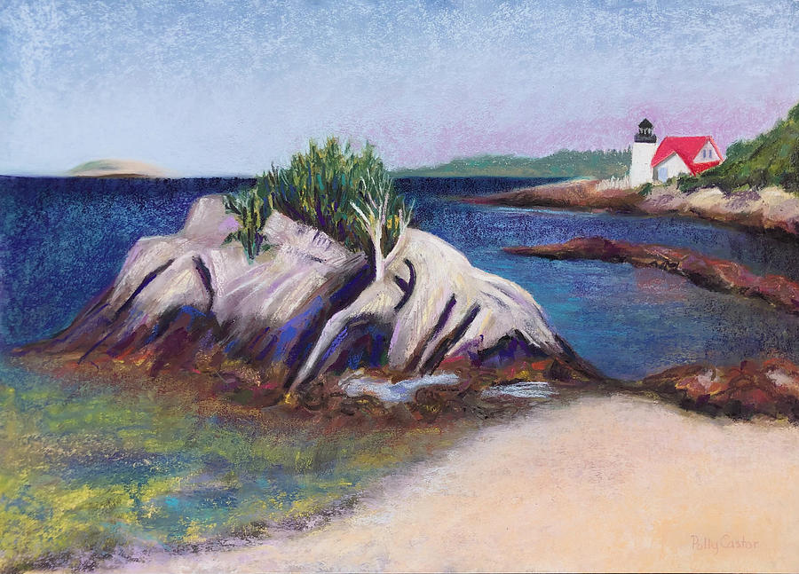 Hendricks Head Lighthouse Painting by Polly Castor