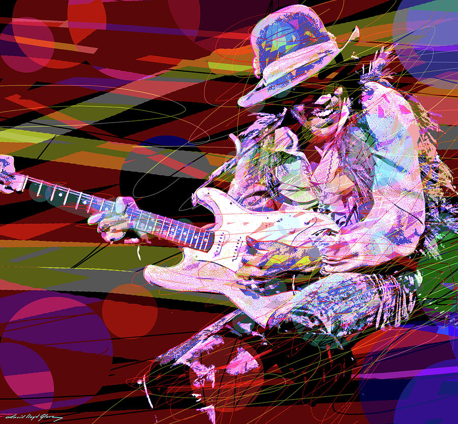 Hendrix 1968 Painting by David Lloyd Glover