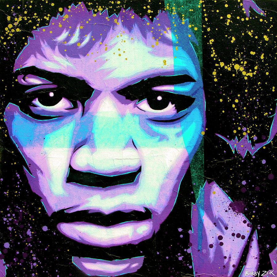 Jimi Hendrix Painting - Hendrix - Eyes Of Neptune - alternate by Bobby Zeik
