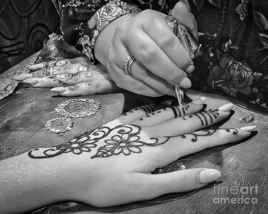 Henna Enhanced Photograph by Jennie Breeze