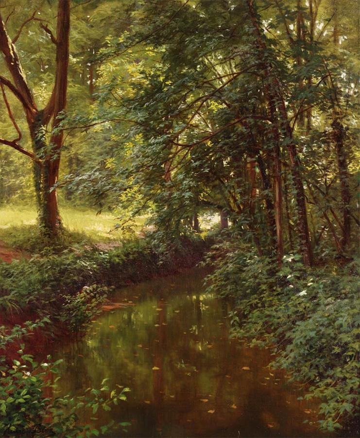 Henri Biva Paysage de Rivere Painting by Henri Biva | Fine Art America