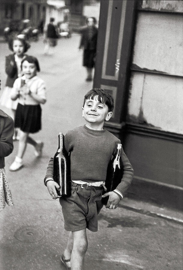 HENRI CARTIER-BRESSON French, 1908-2004. Rue Mouffetard, 1954 Digital Art by Photography