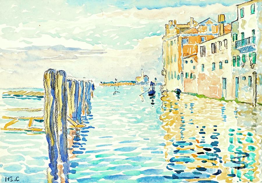 Henri-Edmond Cross - Venice, Torcello island Painting by Alexandra Arts