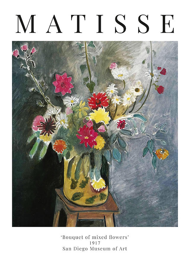 Henri Matisse Bouquet of mixed flowers Poster Painting by Julie Morris ...