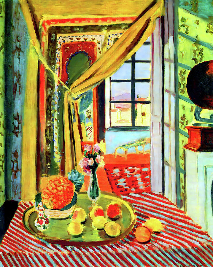 Henri Matisse Painting - Henri Matisse - Interior with a Phonograph by Jon Baran