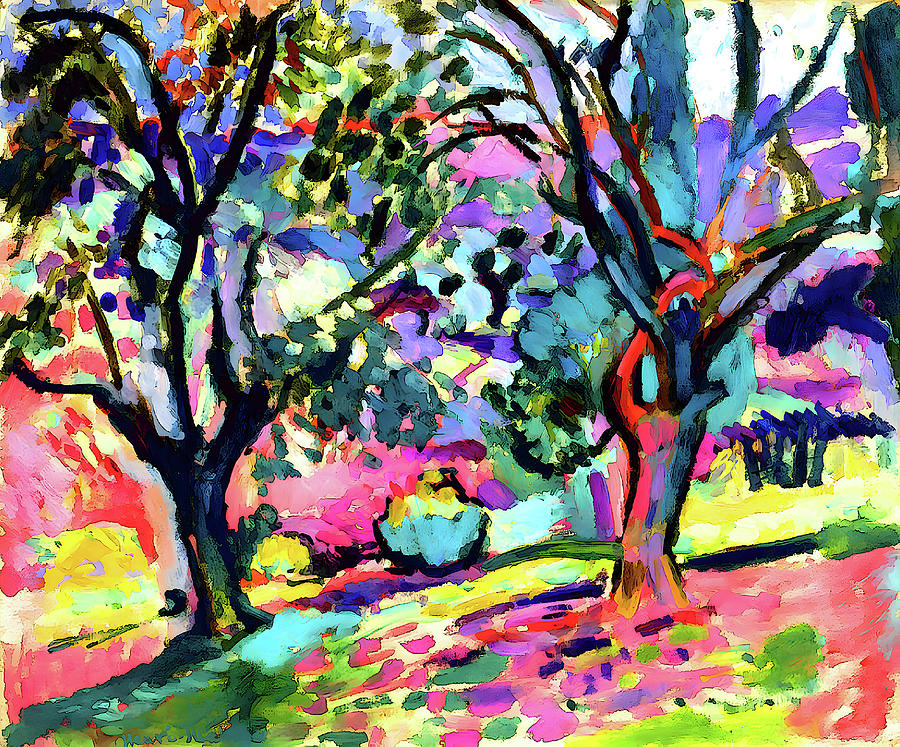 Henri Matisse Painting - Henri Matisse - Olive Trees at Collioure by Jon Baran