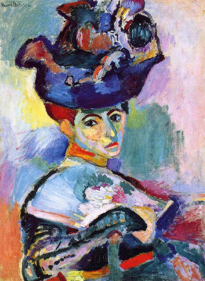 Henri Matisse - Woman with a Hat Painting by Les Classics
