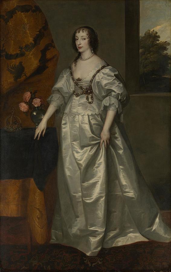 Henrietta Maria 1609-1669 Painting By Anthony Van Dyck - Fine Art America