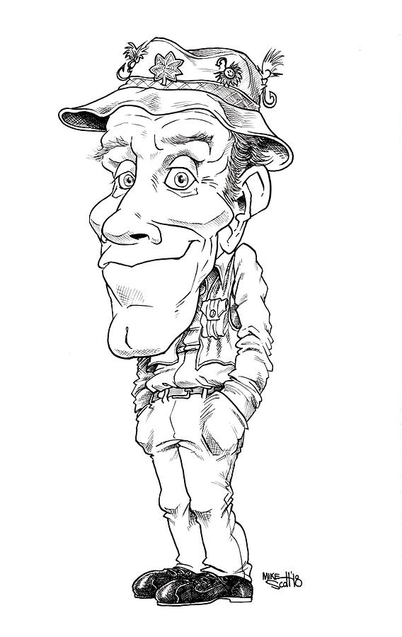 Henry Blake Drawing by Mike Scott