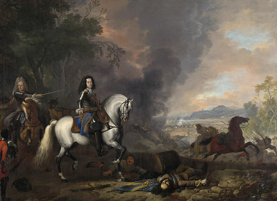 Henry Casimir II, Prince of Nassau-Dietz, in a Battle Painting by Jan van Huchtenburgh