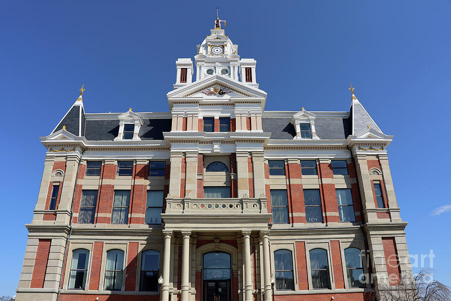 Henry County Courthouse in Napoleon Ohio  4792 Photograph by Jack Schultz