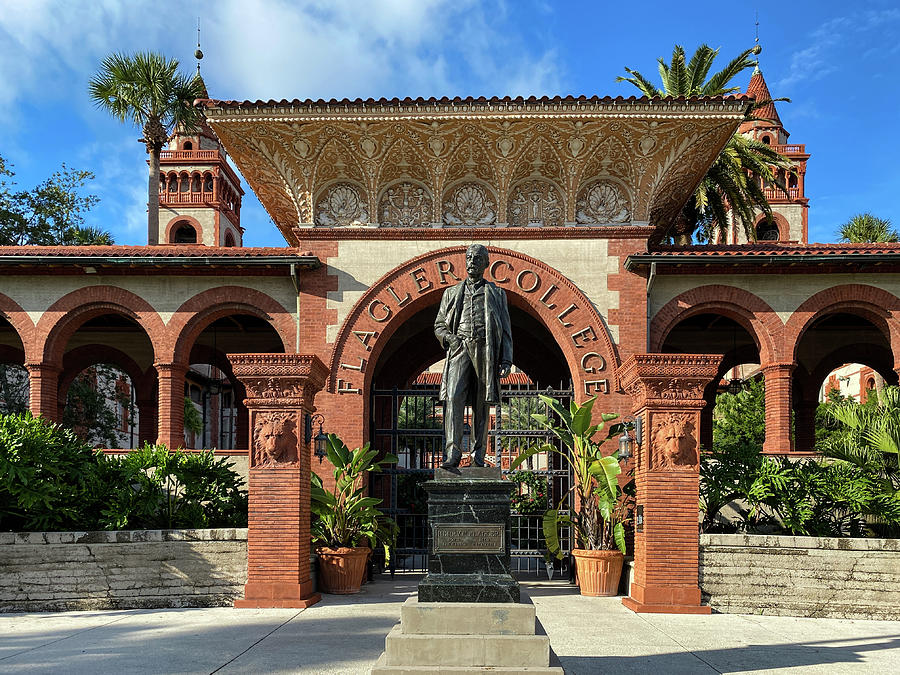 Henry Flagler at Flagler College, St. Augustine, Florida Photograph by Dawna Moore Photography