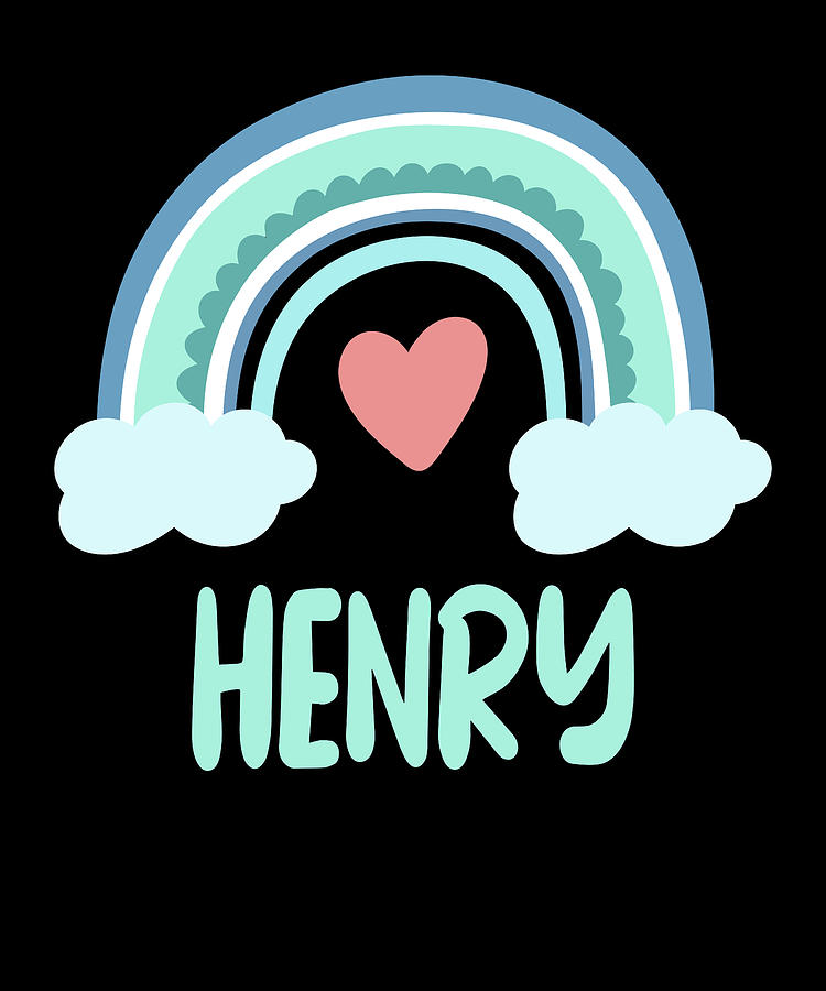 Henry Name Rainbow Baby Digital Art by Manuel Schmucker - Fine Art America