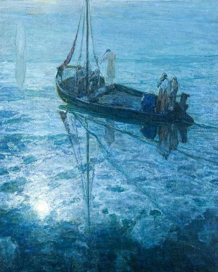 Henry Ossawa Tanner - The Disciples See Christ Walking on the Water Painting by Les Classics