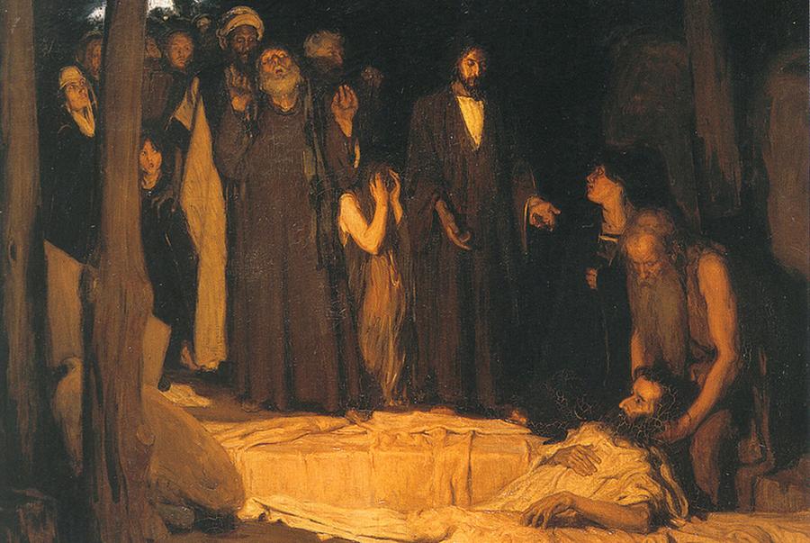 Henry Ossawa Tanner - The Raising of Lazarus Painting by Les Classics