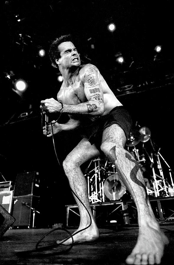 Henry Rollins and The Rollins Band performing at the 1991 Lollapalooza ...