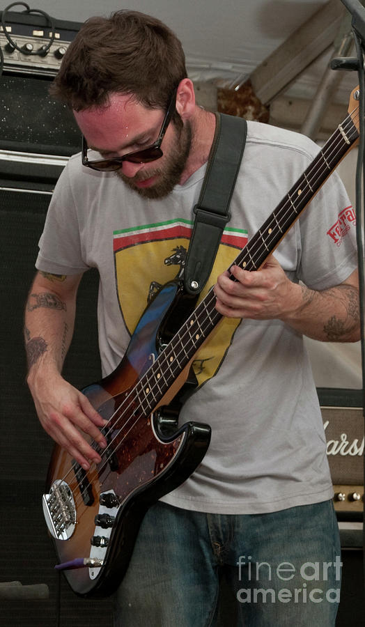 Henry Upton with Lionize at Bonnaroo Music Festival Photograph by David Oppenheimer