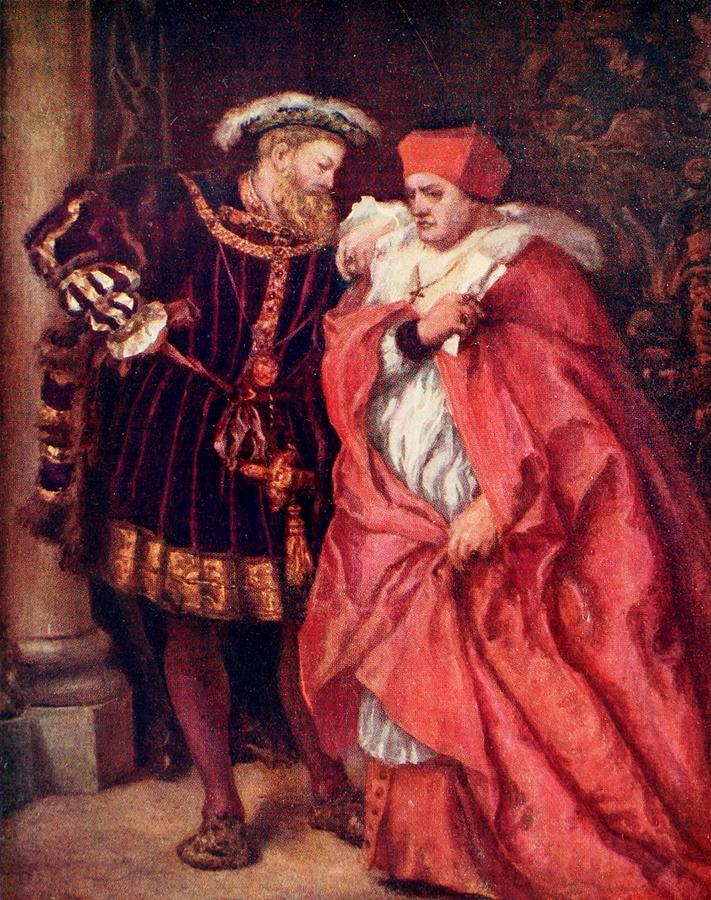 Henry VIII and cardinal Wolsey Painting by John Gilbert | Pixels