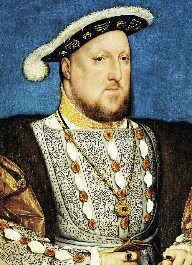 Henry VIII of England by Hans Holbein the Younger 1537 Painting by Hans ...