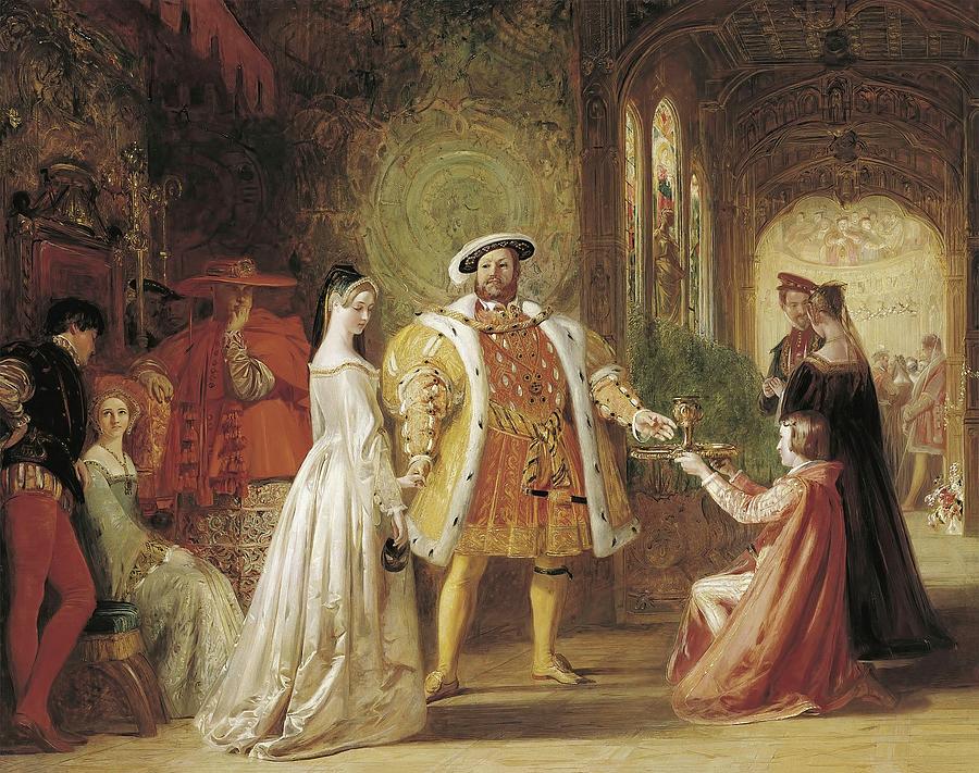 Henry Viii Painting - Henry VIIIs First Interview with Anne Boylen by Daniel Maclise
