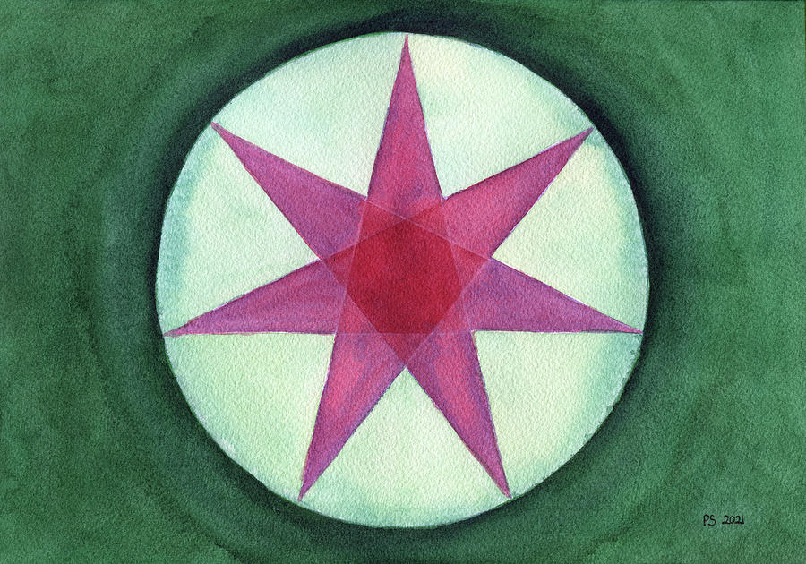 Heptagram Painting by Patricia Sundman - Fine Art America