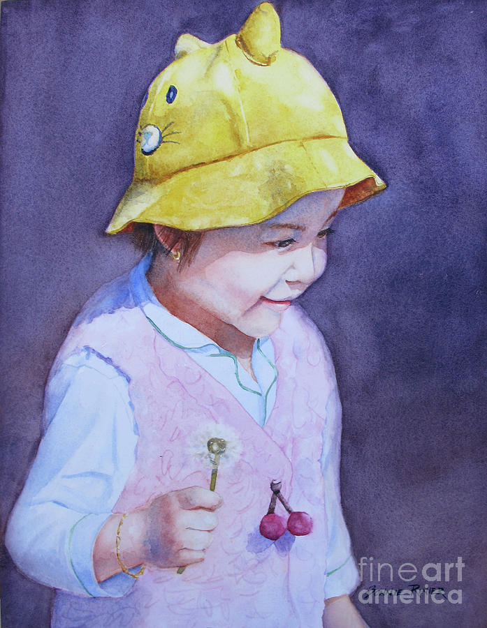 Her Favorite Hat Painting by Bonnie Rinier