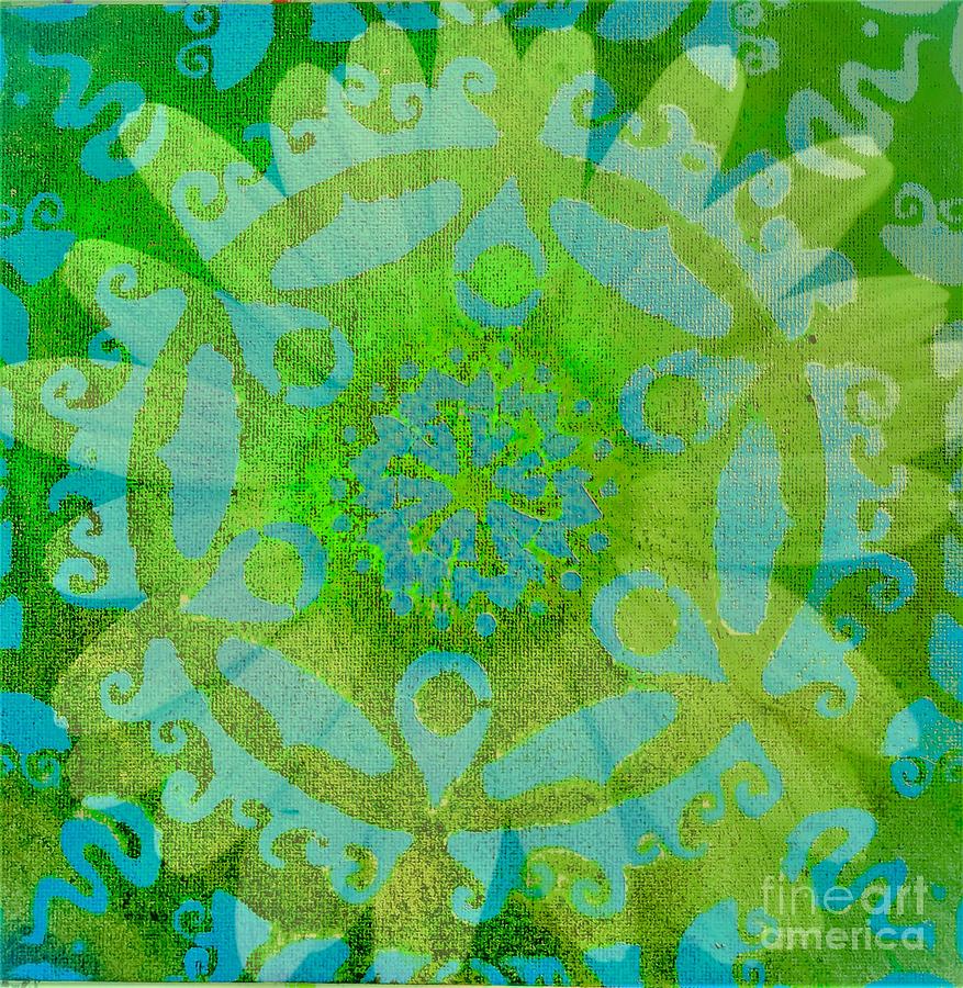 Her Heart Chakra Painting by Jacqueline McReynolds